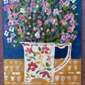 Small floral oil painting